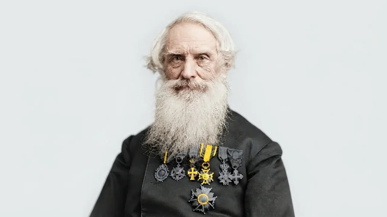 Portrait of Samuel Morse, the American painter who conceived the single-wire electromagnetic telegraph